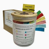 Ročno izdelan 90-dnevni kozarec z verzi